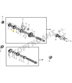 ΓΡΑΝΑΖΙ 3ης ΔΕΥΤΕΡΕΥΩΝ (27T) SYM VF 125 E5 ΑΝΤΑΛΛΑΚΤΙΚΑ