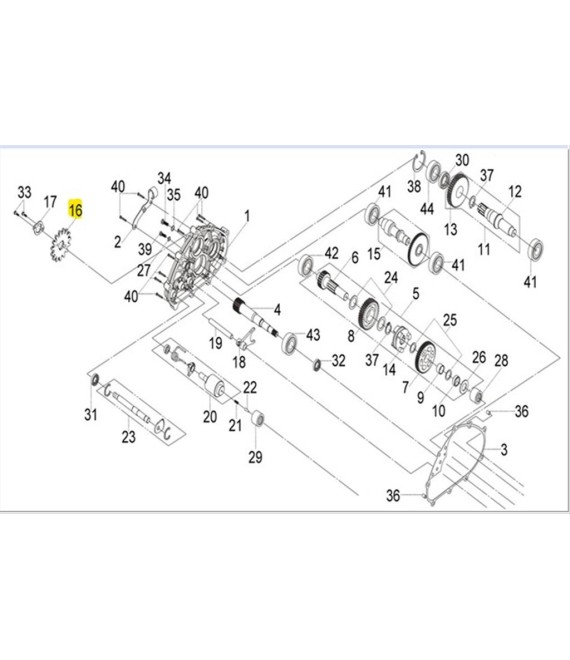 ΓΡΑΝΑΖΙ ΚΙΝΗΣΗΣ SYM QUADLANDER 250 15T ΑΝΤΑΛΛΑΚΤΙΚΑ ΓΡΑΝΑΖΙ ΚΙΝΗΣΗΣ SYM QUADLANDER 250 15T