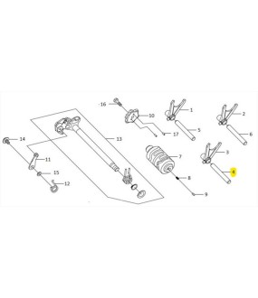 ΑΞΟΝΑΚΙ ΦΟΥΡΚΕΤΑΣ ΑΡΙΣΤΕΡΗΣ SYM VF 185