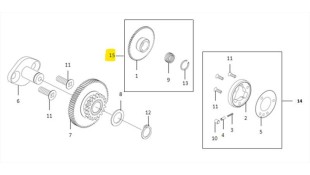 ΚΟΜΠΛΕΡ ΜΙΖΑΣ (ΜΠΙΛΙΟΦΟΡΟΣ) ΣΚΕΤΟΣ SYM VF 125 E5 ΑΝΤΑΛΛΑΚΤΙΚΑ