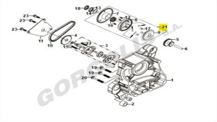 ΚΟΜΠΛΕΡ ΜΙΖΑΣ (ΜΠΙΛΙΟΦΟΡΟΣ) ΜΕ ΓΡΑΝΑΖΙ SYM JET/SYMPHONY 125 ΑΝΤΑΛΛΑΚΤΙΚΑ