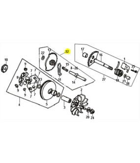 ΑΞΟΝΑΣ ΓΡΑΝΑΖΙ ΜΑΝΙΒΕΛΑΣ SYM SYMPHONY SR 125/150 ΑΝΤΑΛΛΑΚΤΙΚΑ