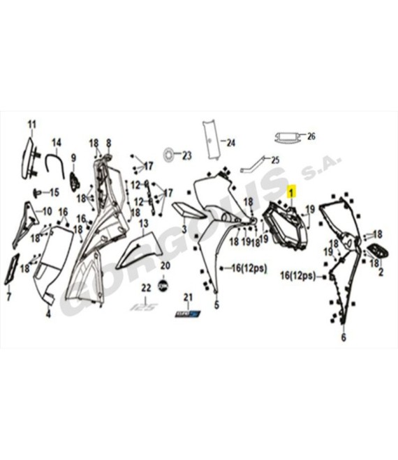 ΦΑΝΟΣ ΕΜΠΡΟΣΘΙΟΣ ΠΛΗΡΗΣ SYM JET 14 125/200 SPARE PARTS ΦΑΝΟΣ ΕΜΠΡΟΣΘΙΟΣ ΠΛΗΡΗΣ SYM JET 14 125/200 SPARE PARTS