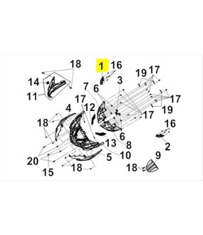 ΦΑΝΟΣ ΘΕΣΕΩΣ ΔΕΞΙΟΣ SYM CRUISYM 300i α E5+ ΑΝΤΑΛΛΑΚΤΙΚΑ