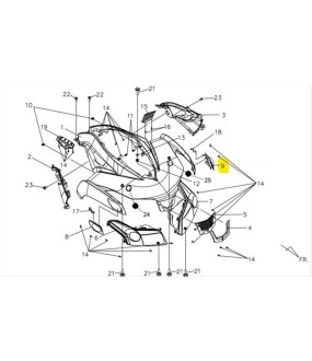 ΦΛΑΣ ΕΜΠΡΟΣΘΙΟ ΑΡΙΣΤΕΡΟ SYM QUADLANDER 300 SPARE PARTS