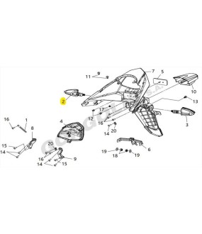 ΦΛΑΣ ΟΠΙΣΘΙΟ ΔΕΞΙΟ SYM VF 125i 