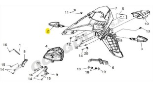 ΦΛΑΣ ΟΠΙΣΘΙΟ ΔΕΞΙΟ SYM VF 125i ΦΛΑΣ ΟΠΙΣΘΙΟ ΔΕΞΙΟ SYM VF 125i