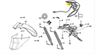 ΚΡΥΣΤΑΛΛΟ ΟΠΙΣΘΙΟΥ ΦΑΝΑΡΙΟΥ SYM  SYMPHONY SR 125i ΑΝΤΑΛΛΑΚΤΙΚΑ