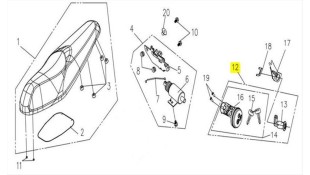 ΚΛΕΙΔΑΡΙΕΣ ΣΕΤ SYM VF 125 ΗΛΕΚΤΡΙΚΑ