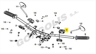 ΔΙΑΚΟΠΤΗΣ ΤΙΜΟΝΙΟΥ ΑΡΙΣΤΕΡΟΣ SYM FIDDLE/MIO 50/125 ΗΛΕΚΤΡΙΚΑ