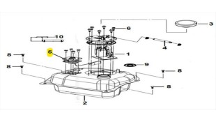 ΦΛΟΤΕΡ ΒΕΝΖΙΝΗΣ SYM SYMPHONY SR 125i E4/E5 ΗΛΕΚΤΡΙΚΑ