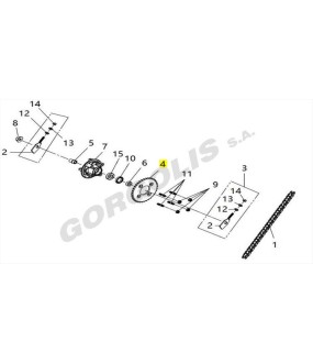 ΓΡΑΝΑΖΙ ΟΠΙΣΘΙΟΥ ΤΡΟΧΟΥ 42T SYM VF 125