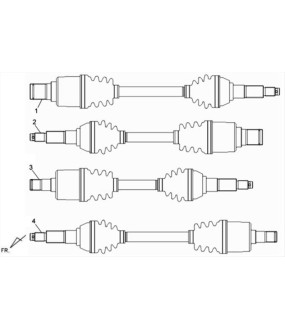 ΦΟΥΣΚΑ ΜΠΙΛΙΟΦΟΡΟΥ ΟΠΙΣΘΙΑ-ΕΜΠΡΟΣΘΙΑ ΕΞΩΤΕΡΙΚΗ ΣΕΤ SYM QUADRAIDER 600