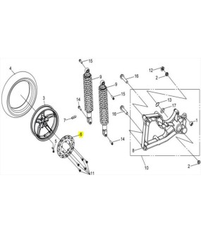 ΔΙΣΚΟΣ ΟΠΙΣΘΙΟΥ ΦΡΕΝΟΥ (S-421) SYM CITYCOM 300