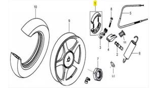 ΣΙΑΓΩΝΕΣ ΟΠΙΣΘΙΟΥ ΦΡΕΝΟΥ SYM HD 125/200