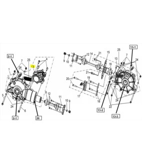 ΜΟΤΕΡ ΜΟΝΑΔΑΣ ΕΛΕΓΧΟΥ ΔΙΑΦΟΡΙΚΟΥ SYM QUADRAIDER 600 ΗΛΕΚΤΡΙΚΑ