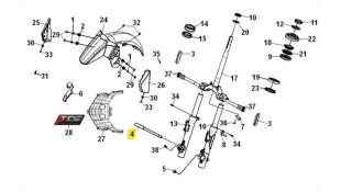 ΑΞΟΝΑΣ ΕΜΠΡΟΣΘΙΟΥ ΤΡΟΧΟΥ SYM ADX/JOYMAX/JOYRIDE ΑΞΟΝΑΣ ΕΜΠΡΟΣΘΙΟΥ ΤΡΟΧΟΥ SYM ADX/JOYMAX/JOYRIDE SPARE PARTS