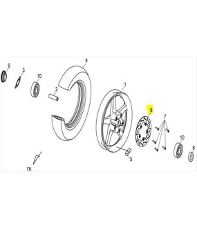 ΔΙΣΚΟΣ ΕΜΠΡΟΣΘΙΟΥ ΦΡΕΝΟΥ ΜΑΥΡΟ SYM HD2 125/200