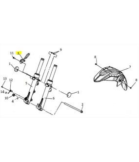 ΘΗΛΙΑ ΣΩΛΗΝΑ ΥΓΡΩΝ ΦΡΕΝΟΥ Α SYM VF 185 E5+ SPARE PARTS