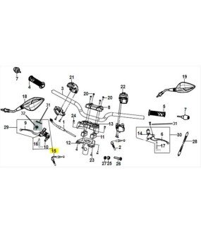 ΝΤΙΖΑ ΕΜΠΡΟΣΘΙΟΥ ΦΡΕΝΟΥ SYM JET 14 125i AC E4 ΑΝΤΑΛΛΑΚΤΙΚΑ