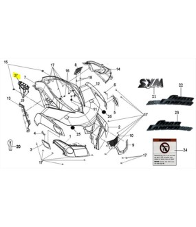 ΚΑΛΥΜΜΑ ΕΝΔΕΙΞΕΩΝ ΛΕΒΙΕ ΤΑΧΥΤΗΤΩΝ SYM QUADLANDER 250 ΑΝΤΑΛΛΑΚΤΙΚΑ