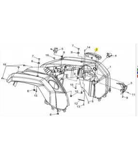 ΚΑΛΥΜΜΑ ΕΝΔΕΙΞΕΩΝ ΛΕΒΙΕ ΤΑΧΥΤΗΤΩΝ BK-002U SYM QUADLANDER