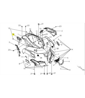 ΚΑΛΥΜΜΑ ΕΝΔΕΙΞΕΩΝ ΛΕΒΙΕ ΤΑΧΥΤΗΤΩΝ SYM QUADLANDER 300 ΑΝΤΑΛΛΑΚΤΙΚΑ