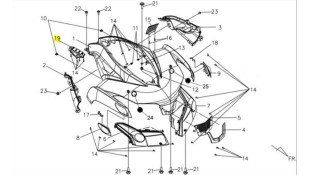 ΚΑΛΥΜΜΑ ΕΝΔΕΙΞΕΩΝ ΛΕΒΙΕ ΤΑΧΥΤΗΤΩΝ SYM QUADLANDER 300