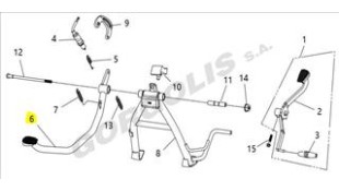 ΠΟΔΟΦΡΕΝΟ ΜΑΥΡΟ SYM VF 125 ΠΟΔΟΦΡΕΝΟ ΜΑΥΡΟ SYM VF 125