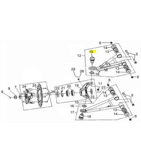 ΜΠΑΛΑΚΙ ΕΜΠΡΟΣΘΙΟΥ ΨΑΛΙΔΙΟΥ ΑΝΩ SYM QUADRAIDER 600 ΑΝΤΑΛΛΑΚΤΙΚΑ