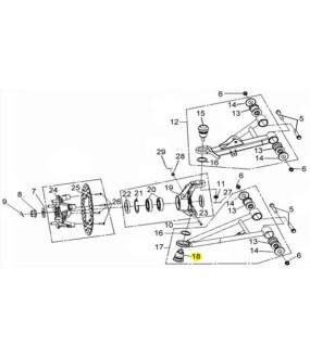 ΜΠΑΛΑΚΙ ΕΜΠΡΟΣΘΙΟΥ ΨΑΛΙΔΙΟΥ ΚΑΤΩ SYM QUADRAIDER 600 ΑΝΤΑΛΛΑΚΤΙΚΑ