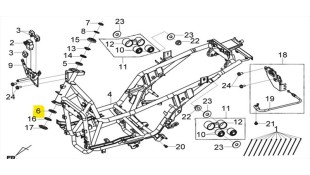 ΠΟΤΗΡΙ ΠΛΑΙΣΙΟΥ ΚΑΤΩ SYM CITYCOM 300i ΑΝΤΑΛΛΑΚΤΙΚΑ