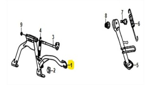 ΣΤΑΝΤ ΚΕΝΤΡΙΚΟ SYM MASK/FNX 125i SPARE PARTS