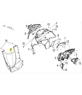 ΠΟΔΙΑ ΕΜΠΡΟΣΘΙΑ ΚΑΤΩ ΜΑΥΡΗ BK-433S SYM JOYRIDE 125/200 SPARE PARTS