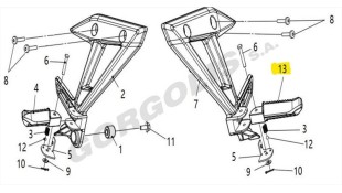 ΜΑΣΠΙΕ ΣΥΝΕΠΙΒΑΤΗ ΑΡΙΣΤΕΡΟ SYM VF 125 ΜΑΣΠΙΕ ΣΥΝΕΠΙΒΑΤΗ ΑΡΙΣΤΕΡΟ SYM VF 125