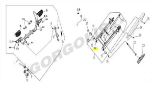 ΨΑΛΙΔΙ ΟΠΙΣΘΙΟ SYM VF 125