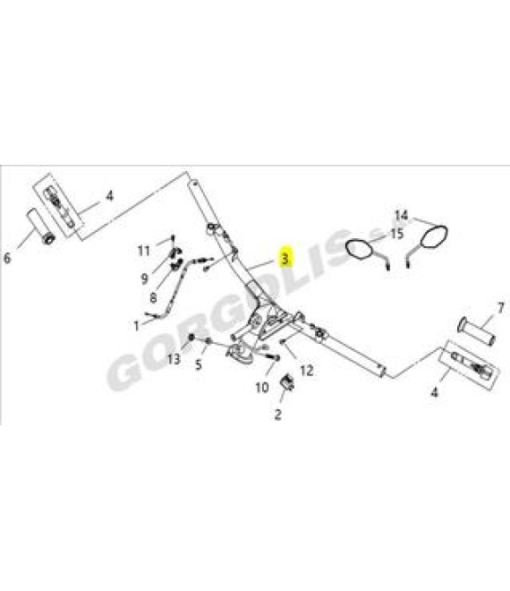 ΤΙΜΟΝΙ SYM VF 125 ΑΝΤΑΛΛΑΚΤΙΚΑ ΤΙΜΟΝΙ SYM VF 125