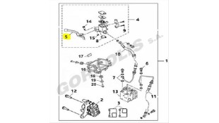 ΜΑΝΕΤΑ ΦΡΕΝΟΥ ΔΕΞΙΑ ΜΑΥΡΗ SYM VF 125/185