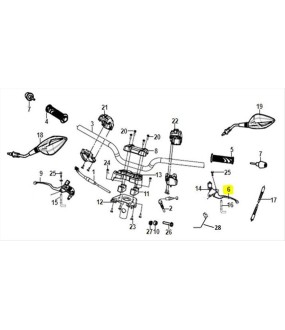 ΜΑΝΕΤΑ ΦΡΕΝΟΥ ΑΡΙΣΤΕΡΗ ΑΣΗΜΙ SYM JET/ORBIT 50 ΑΝΤΑΛΛΑΚΤΙΚΑ