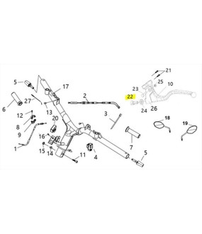 ΒΙΔΑ ΡΥΘΜΙΣΗΣ ΝΤΙΖΑΣ ΜΑΝΕΤΑΣ SYM VF 185 E5+ SPARE PARTS