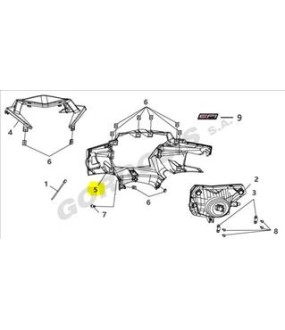 ΜΑΣΚΑ ΕΜΠΡΟΣΘΙΟΥ ΦΑΝΟΥ (GRAY) SYM VF 185