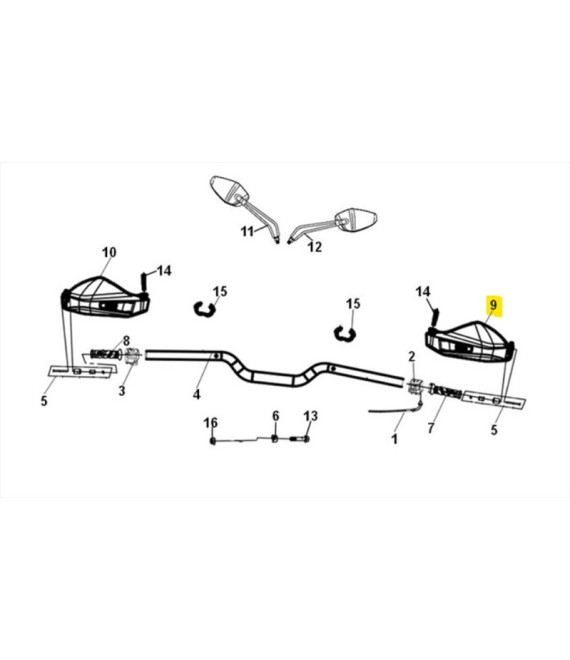 ΚΑΛΥΜΜΑ ΧΕΙΡΟΛΑΒΗΣ ΔΕΞΙΟ SYM ADX 300 SPARE PARTS ΚΑΛΥΜΜΑ ΧΕΙΡΟΛΑΒΗΣ ΔΕΞΙΟ SYM ADX 300 SPARE PARTS
