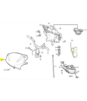 ΚΑΛΥΜΜΑ ΤΙΜΟΝΙΟΥ ΕΜΠΡΟΣΘΙΟ ΜΠΛΕ (BU283S) SYM MASK 50 EII ΑΝΤΑΛΛΑΚΤΙΚΑ