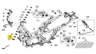 ΜΠΙΛΙΟΘΗΚΗ ΤΙΜΟΝΙΟΥ ΚΑΤ SYM CITYCOM/GTS 300i SPARE PARTS