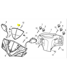 ΠΑΡΜΠΡΙΖ ΜΙΚΡΟ ΦΙΜΕ ΔΙΑΚΟΣΜΗΤΙΚΟ SYM SYMPHONY SR 50/125 ΑΝΤΑΛΛΑΚΤΙΚΑ ΠΑΡΜΠΡΙΖ ΜΙΚΡΟ ΦΙΜΕ ΔΙΑΚΟΣΜΗΤΙΚΟ SYM SYMPHONY SR 50/125