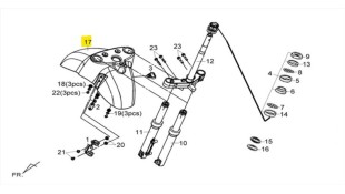 ΦΤΕΡΟ ΕΜΠΡΟΣΘΙΟ ΜΑΥΡΟ ΜΑΤ (BK-007U) SYM FIDDLE 50/125/200 SPARE PARTS