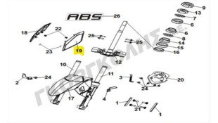 ΚΑΠΑΚΙ ΠΛΑΙΝΟ ΦΤΕΡΟΥ ΑΡΙΣΤΕΡΟ SYM JET X 125 SPARE PARTS