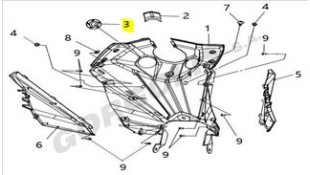 ΚΑΠΑΚΙ ΠΟΔΙΑΣ (ECU) SYM VF 125