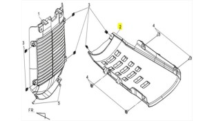 ΚΑΛΥΜΜΑ ΨΥΓΕΙΟΥ ΚΑΤΩ BK-001U SYM MAXASYM 400/600 ΑΝΤΑΛΛΑΚΤΙΚΑ