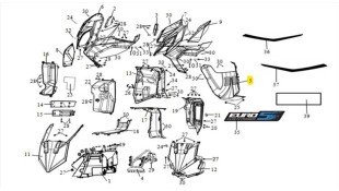 ΠΟΔΙΑ ΕΜΠΡΟΣΘΙΑ ΚΑΤΩ SYM JET X 125 ΑΝΤΑΛΛΑΚΤΙΚΑ